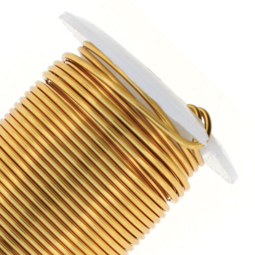 Tarnish Resistant Medium Temper Brass 16 Gauge Round Wire