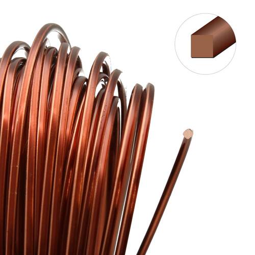 Tarnish Resistant Medium Temper Antique Copper 18 Gauge Square Wire