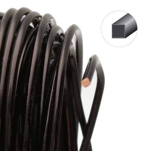 Tarnish Resistant Medium Temper Black 18 Gauge Square Wire