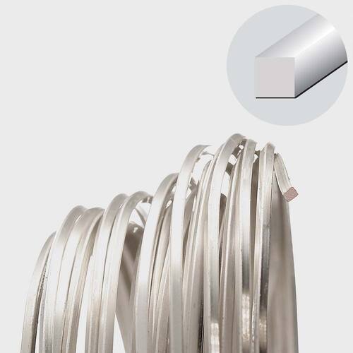 Tarnish Resistant Medium Temper Silver 18 Gauge Square Wire