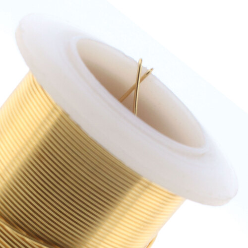 Tarnish Resistant Medium Temper Gold 22 Gauge Round Wire