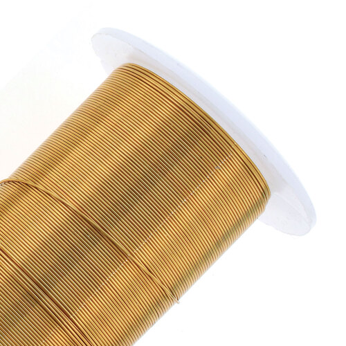 Tarnish Resistant Medium Temper Brass 28 Gauge Round Wire