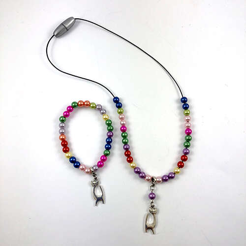 Children's Necklace & Bracelet Kit - Cat