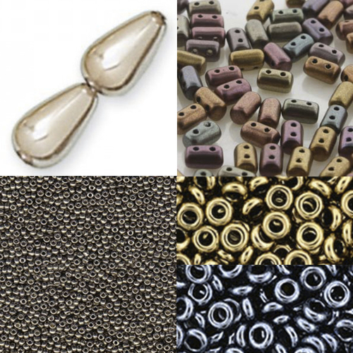 On A String - Tesselate Pendant & Earrings Workshop Kit - Bronze