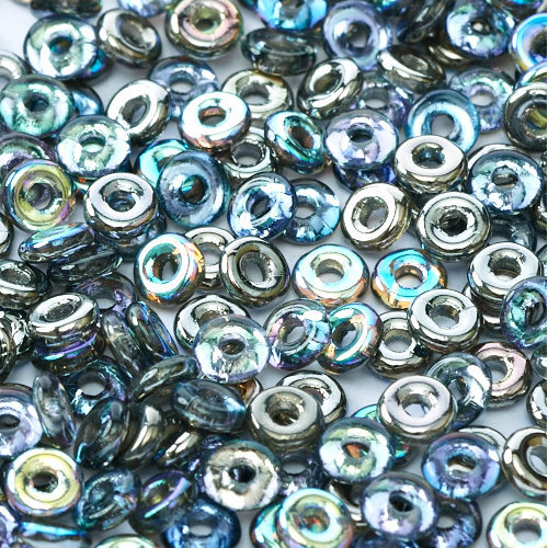  O Bead - Crystal Graphite Rainbow - OB24-00030-98537