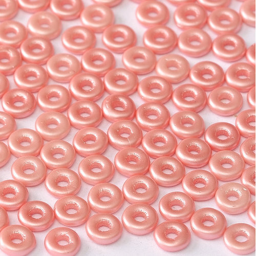  O Bead - Alabaster Pastel Light Coral - OB24-02010-25007