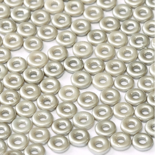  O Bead - Alabaster Pastel Light Grey - OB24-02010-25028 - 5gm Bag