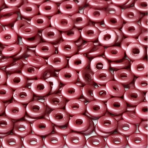  O Bead - Alabaster Pastel Burgundy - OB24-02010-25031