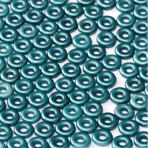  O Bead - Alabaster Pastel Petrol - OB24-02010-25033