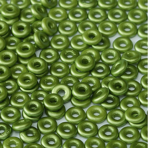  O Bead - Alabaster Pastel Olivine - OB24-02010-25034