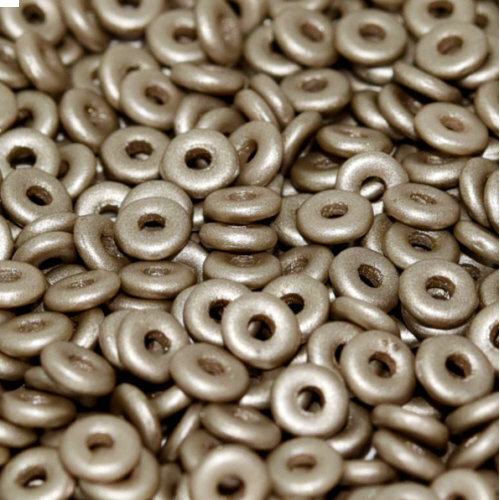  O Bead - Alabaster Metallic Grey  - OB24-02010-29416 - 5gm Bag