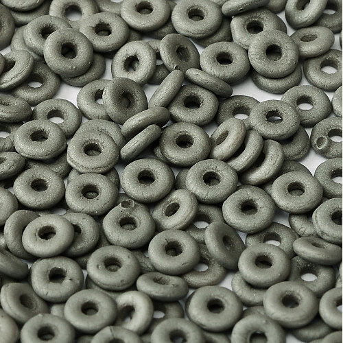  O Bead - Alabaster Matte Steel - OB24-02010-29566 - 5gm Bag