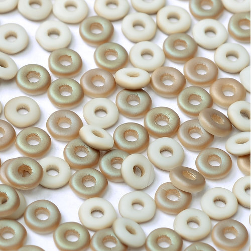  O Bead - Chalk White Celsian Matted - OB24-03000 -22571