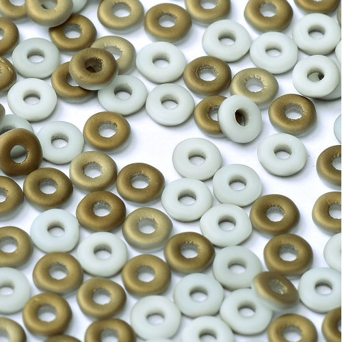  O Bead - Chalk White Valentinite Matted - OB24-03000 -22671