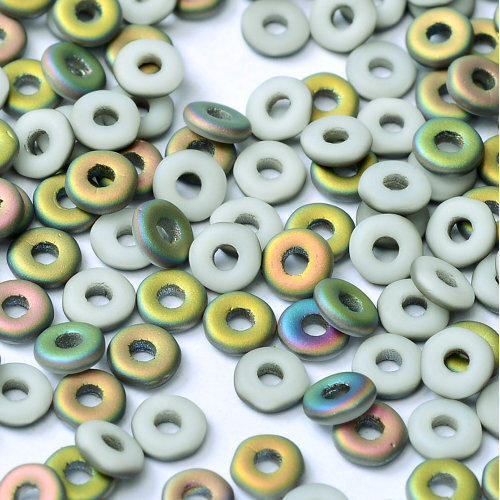  O Bead - Chalk White Vitrail Matted - OB24-03000 -28171