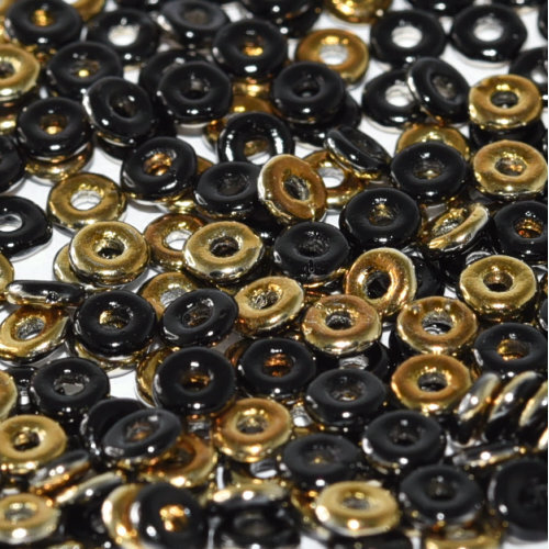  O Bead - Jet Brass Gold - OB24-23980-26991
