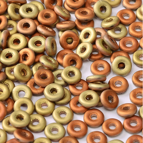  O Bead - Jet California Gold Rush Matte - OB24-23980-98572 - 5gm Bag