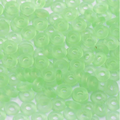  O Bead - Peridot Matte - OB24-50510-84110 - 5gm Bag