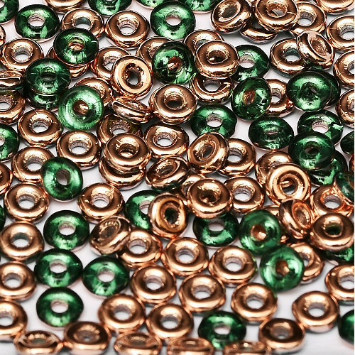  O Bead - Emerald Capri Gold - OB24-50730-27101