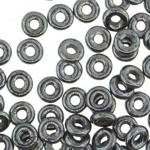 O Bead - OB2423980-14400 - Jet Hematite