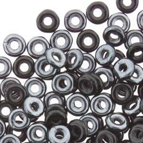 O Bead - OB2423980-27201 - Jet 1/2 Hematite