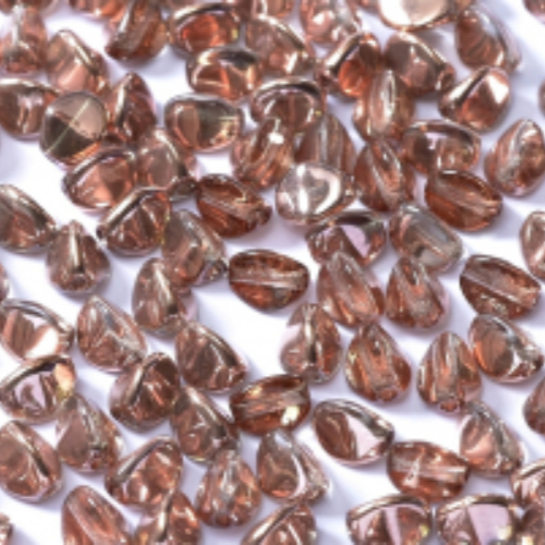 5mm x 3mm Pinch Bead - Crystal Capri Gold  - 00030-27101