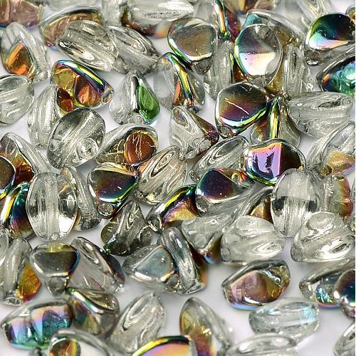 5mm x 3mm Pinch Bead - Crystal Vitrail - 00030-28101