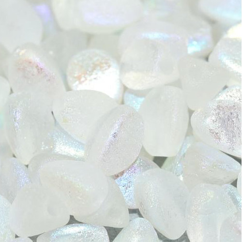 5mm x 3mm Pinch Bead - Crystal AB Etched - 00030-28783