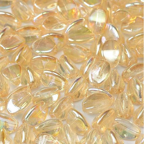 5mm x 3mm Pinch Bead - Crystal Yellow Rainbow - 00030-98531