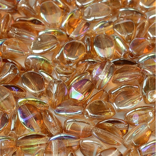 5mm x 3mm Pinch Bead - Crystal Brown Rainbow - 00030-98532