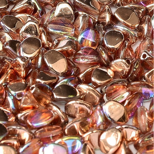 5mm x 3mm Pinch Bead - Crystal Copper Rainbow - 00030-98533