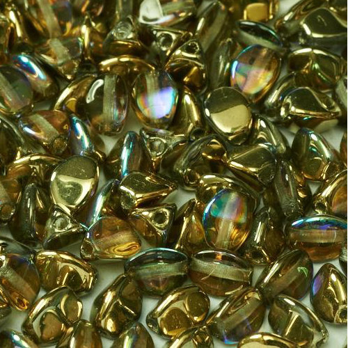 5mm x 3mm Pinch Bead - Crystal Golden Rainbow - 00030-98536