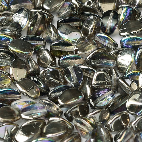 5mm x 3mm Pinch Bead - Crystal Graphite Rainbow - 00030-98537