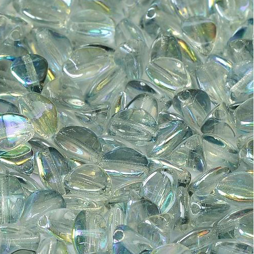 5mm x 3mm Pinch Bead - Crystal Blue Rainbow - 00030-98538