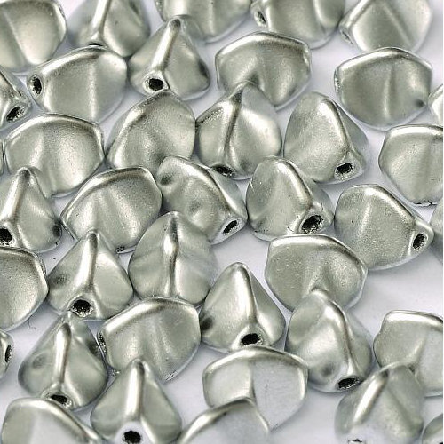 5mm x 3mm Pinch Bead -  Aluminium Silver - 01700