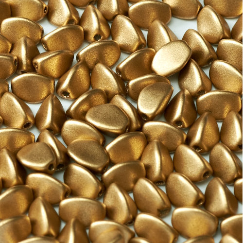 5mm x 3mm Pinch Bead -  Aztec Gold - 01710