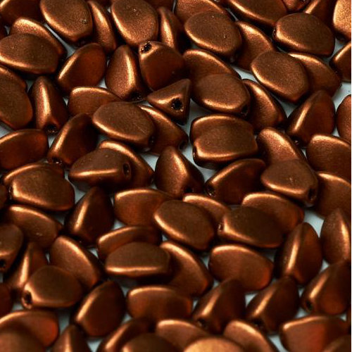 5mm x 3mm Pinch Bead -  Copper - 01750