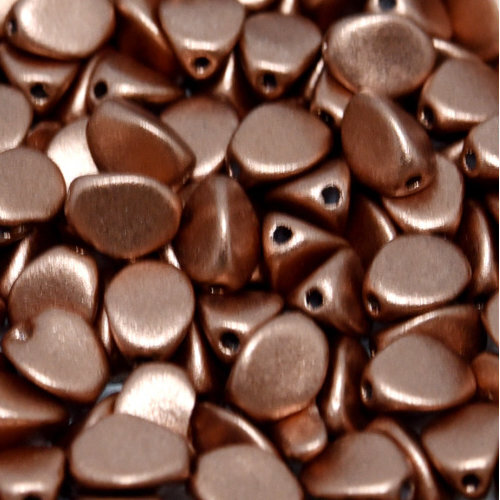 5mm x 3mm Pinch Bead -  Vintage Copper - 01770