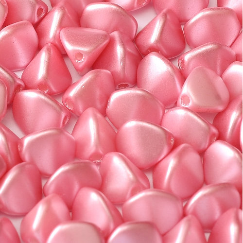 5mm x 3mm Pinch Bead - Alabaster Pastel Pink - 02010-25008