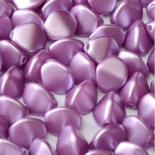 5mm x 3mm Pinch Bead - Alabaster Pastel Lila - 02010-25012