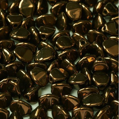 5mm x 3mm Pinch Bead - Jet Bronze - 23980-14415