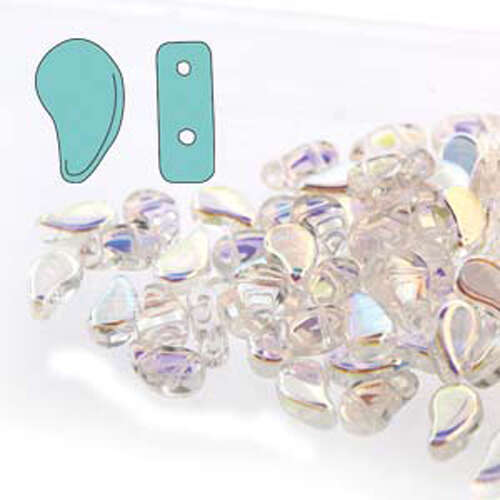 Paisley Duo 8mm x 5mm - Crystal AB - PD8500030-28701