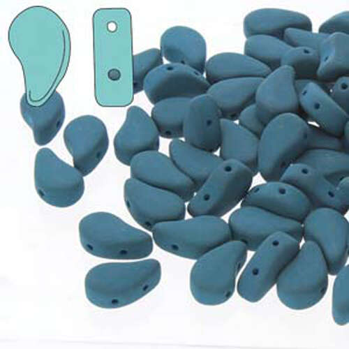 Paisley Duo 8mm x 5mm - Matte Velvet Dark Teal - PD8502010-29530
