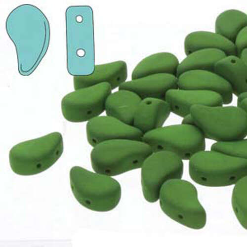 Paisley Duo 8mm x 5mm - Matte Velvet Lizard Green - PD8502010-29534