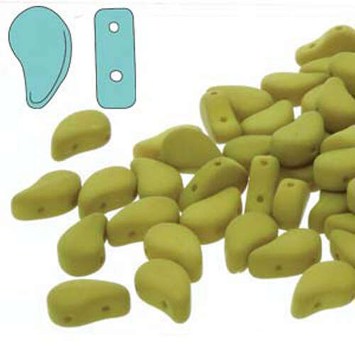 Paisley Duo 8mm x 5mm - Matte Velvet Lemongrass - PD8502010-29535
