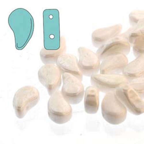 Paisley Duo 8mm x 5mm - Chalk Luster - PD8503000-14400