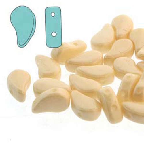 Paisley Duo 8mm x 5mm - Chalk Beige Luster - PD8503000-14413