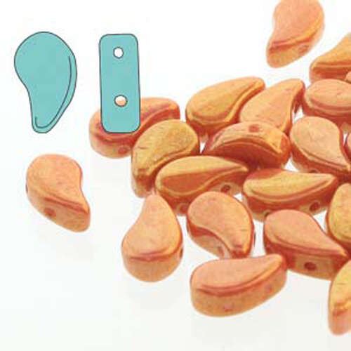 Paisley Duo 8mm x 5mm - Chalk Full Apricot - PD8503000-29123