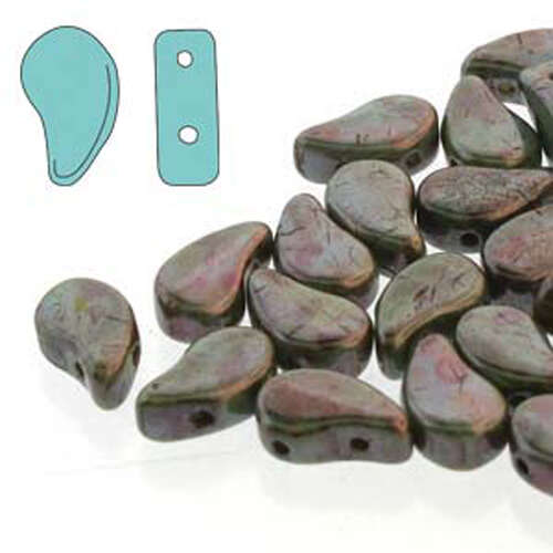 Paisley Duo 8mm x 5mm - Chalk Lazure Blue - PD8503000-65431