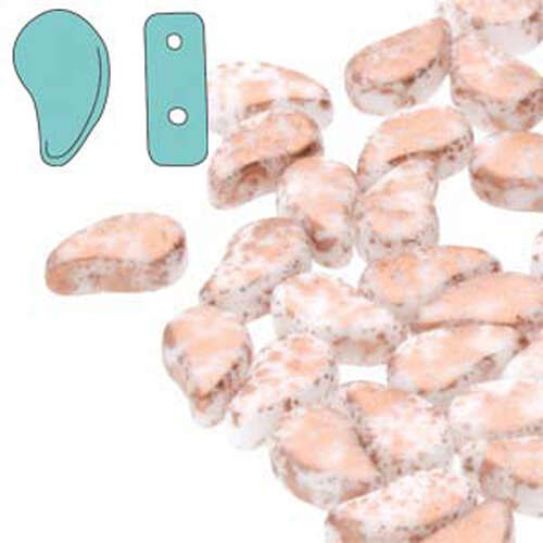 Paisley Duo 8mm x 5mm - Chalk Copper Splash - PD8503000-94412